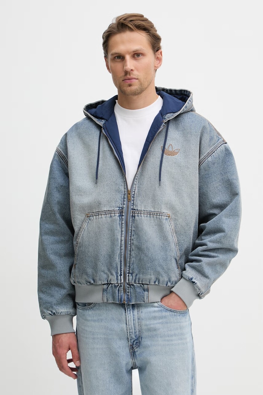 adidas Originals džínsová bunda pánska rifľová