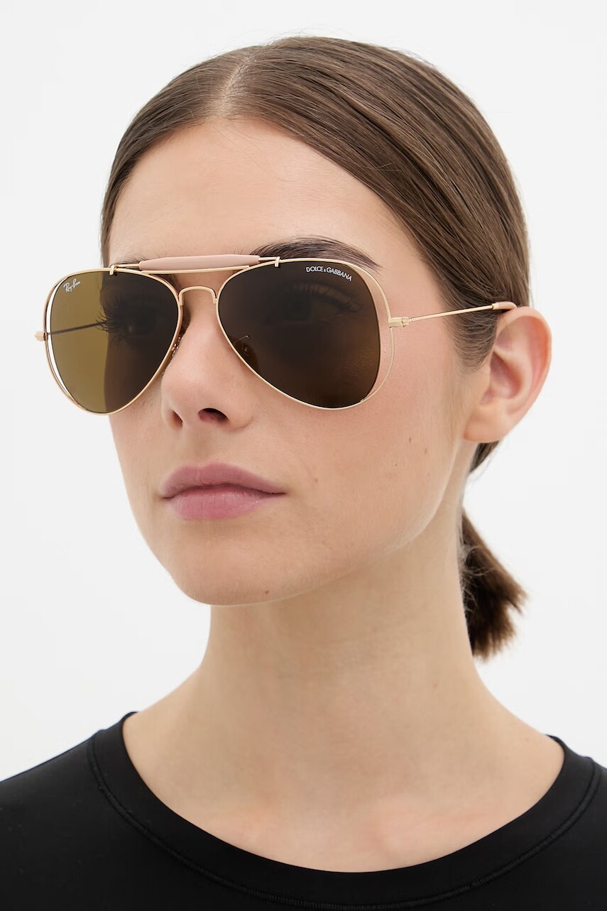 Ray-Ban slnečné okuliare pilot dámske RAY-BAN X DOLCE&GABBANA