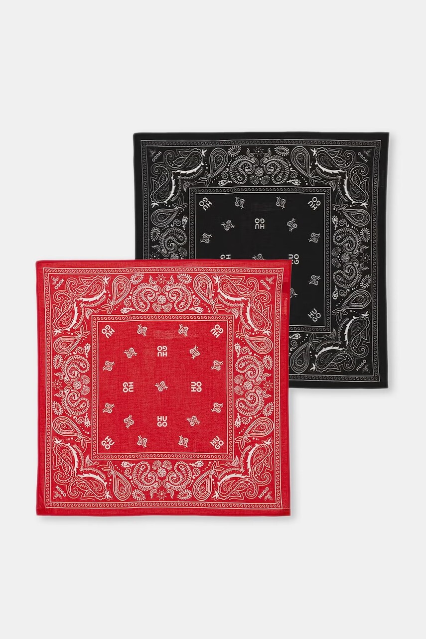 HUGO šatka pánska bavlnená 2Bandana_pack_M