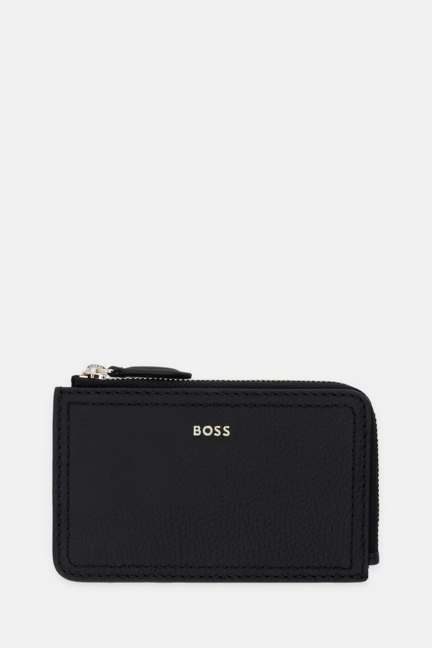 BOSS peňaženka dámska kožená Lenah Zip Cardholder