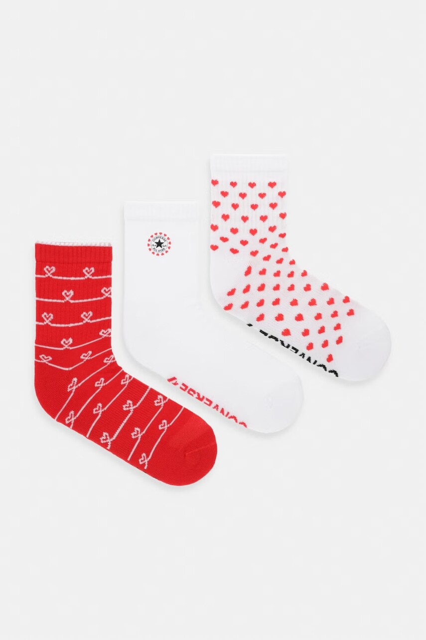 Converse ponožky dámske x CHUCKS IN LOVE 3-pak