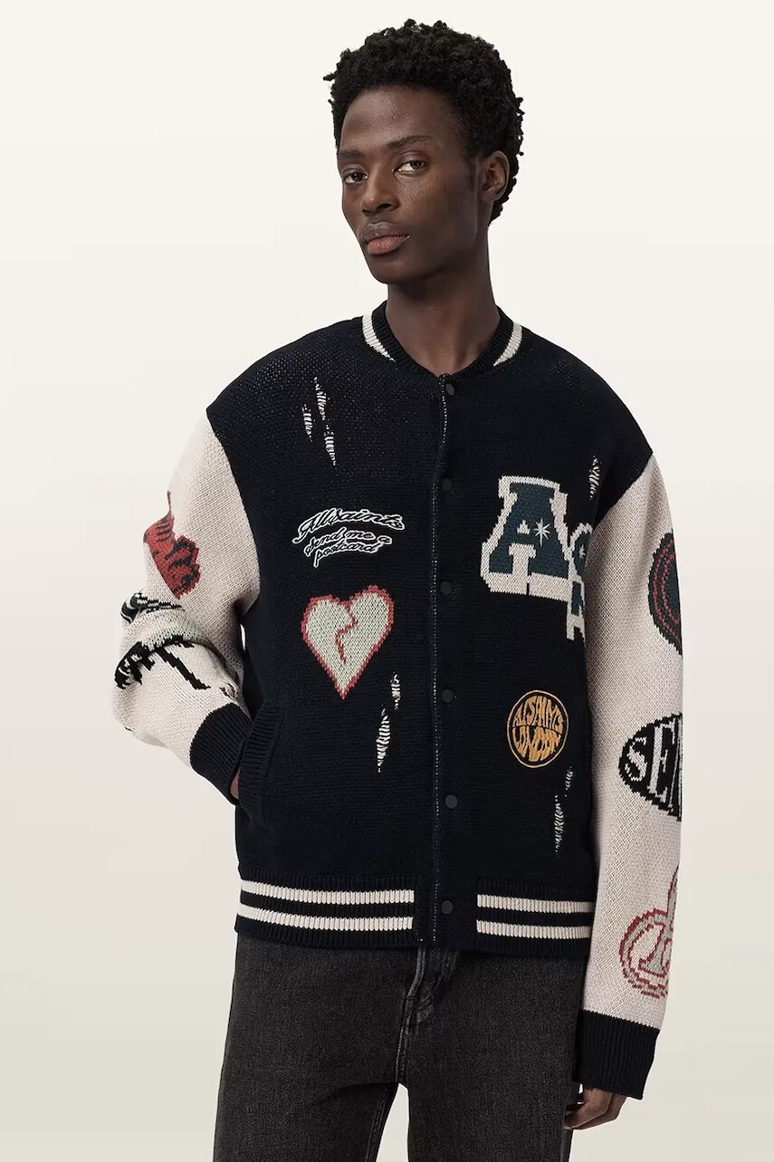 AllSaints kardigán pánsky bavlnený CHASE