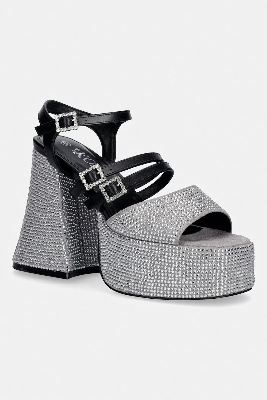 Koi Footwear sandále na podpätku Felicity Crystal Strappy Heels