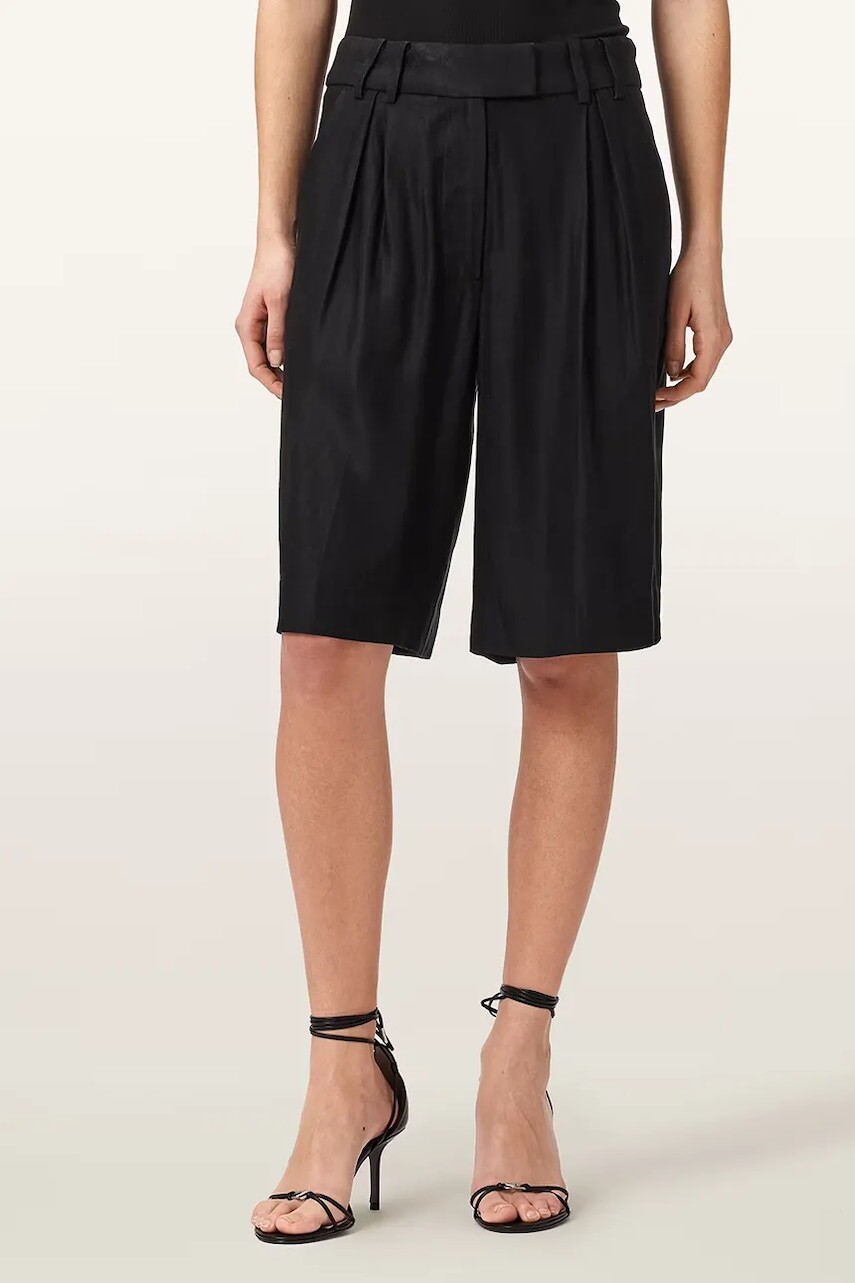 AllSaints šortky dámske s ľanom CHARLEY