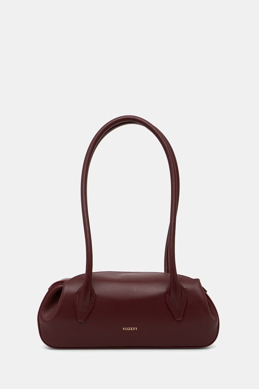 Yuzefi kabelka typu baguette dámska kožená OYSTER SHOULDER BAG MINI