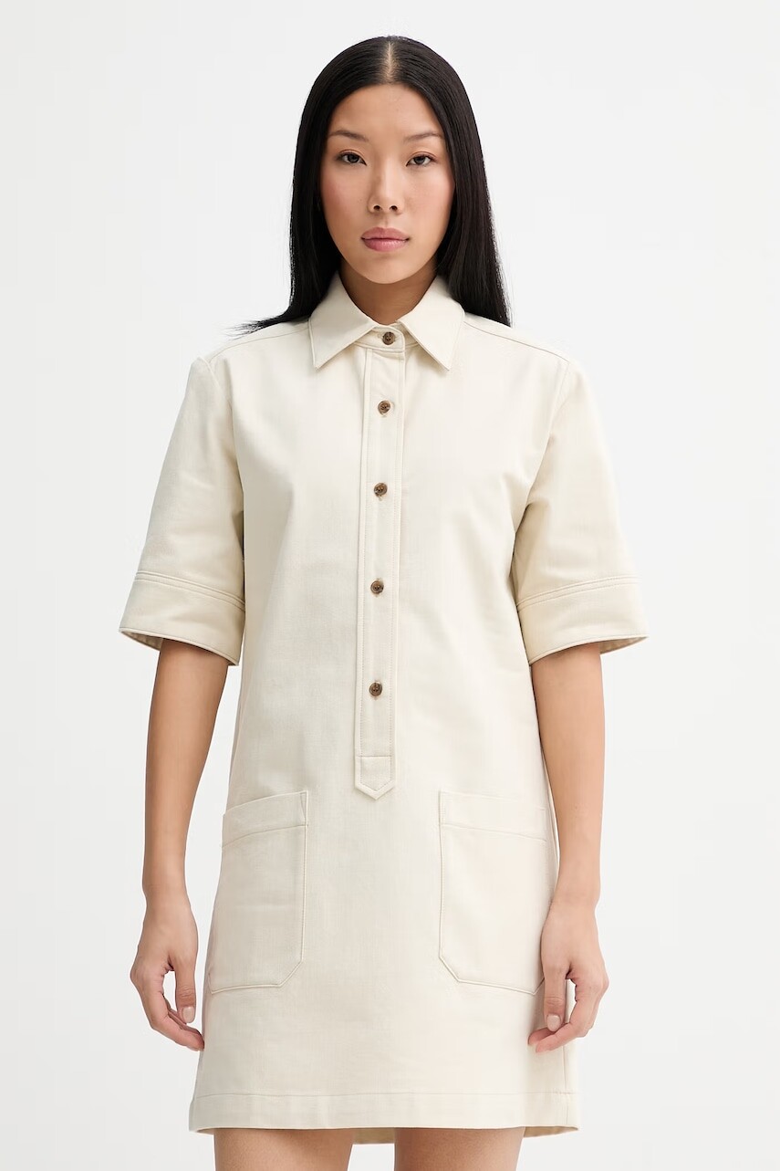 A.P.C. šaty s bavlnou ROBE POLY