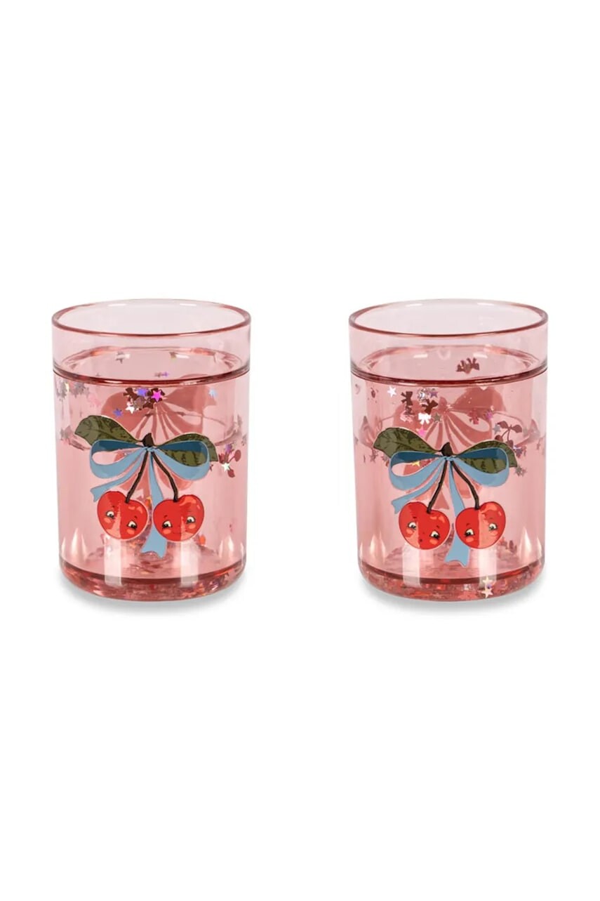 Konges Sløjd sada pohárov detská 2 PACK GLITTER CUPS