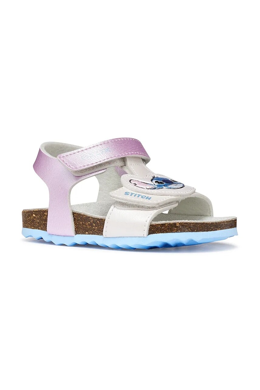 Geox sandále s otvorenými prstami detské SANDAL CHALKI x Lilo & Stitch