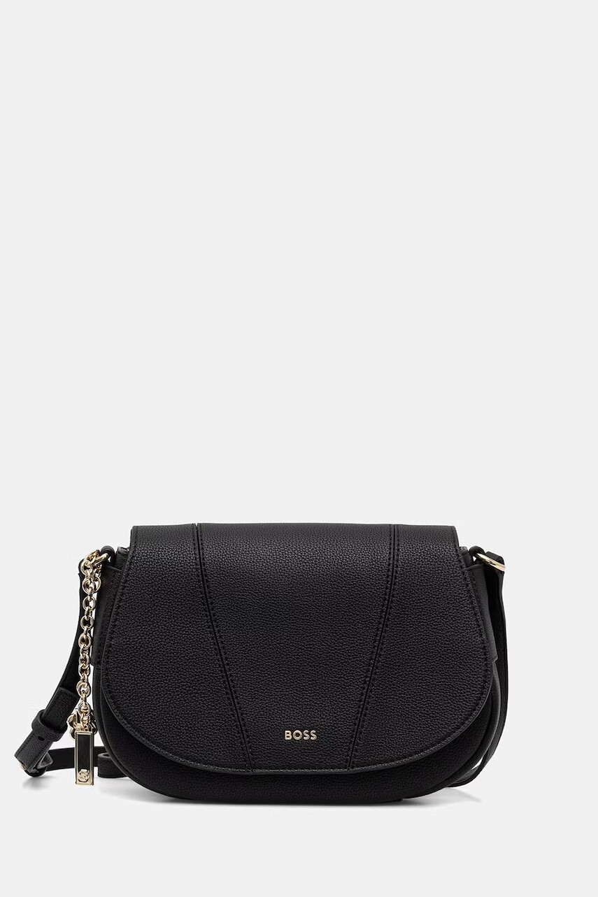 BOSS crossbody kabelka dámska z imitácie kože SALLEY SADDLE