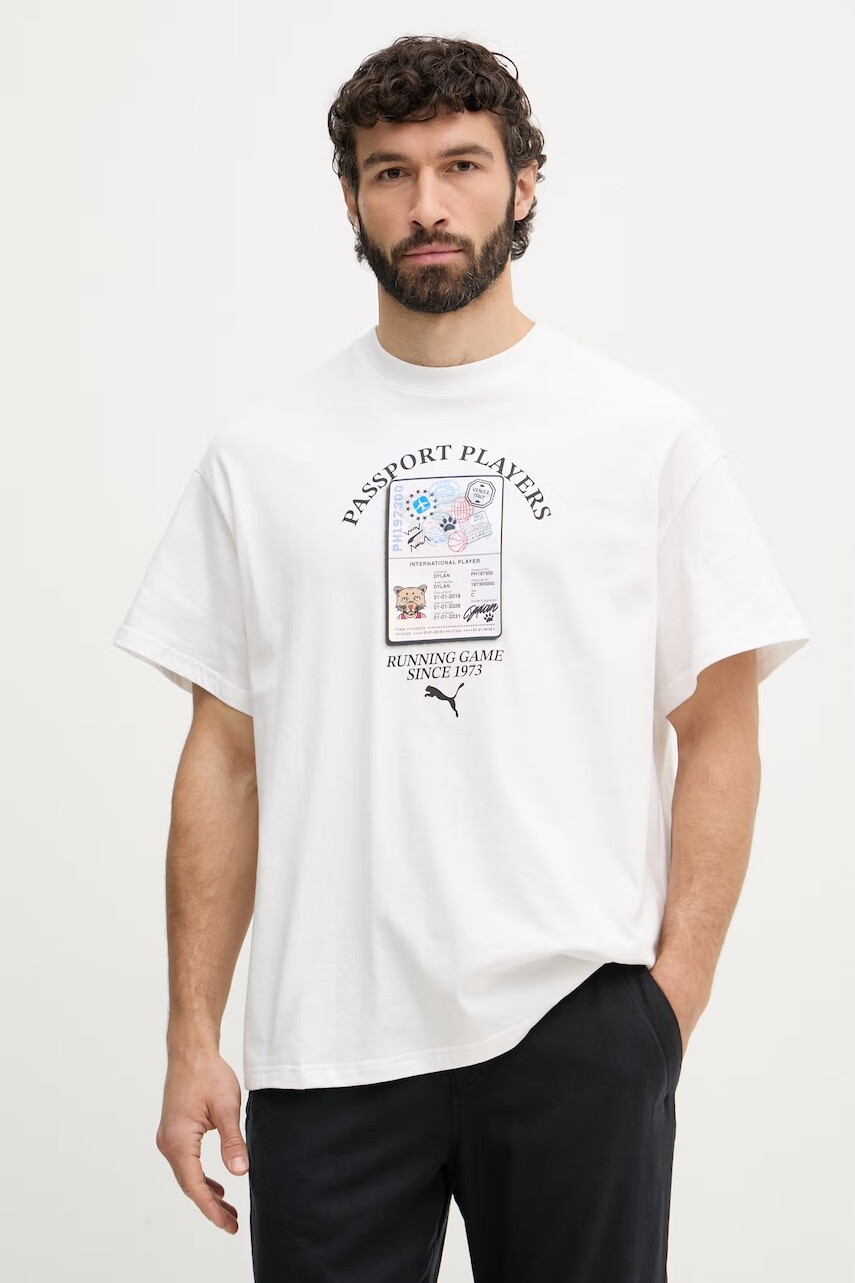 Puma tričko pánske bavlnené ATW Dylan Tee