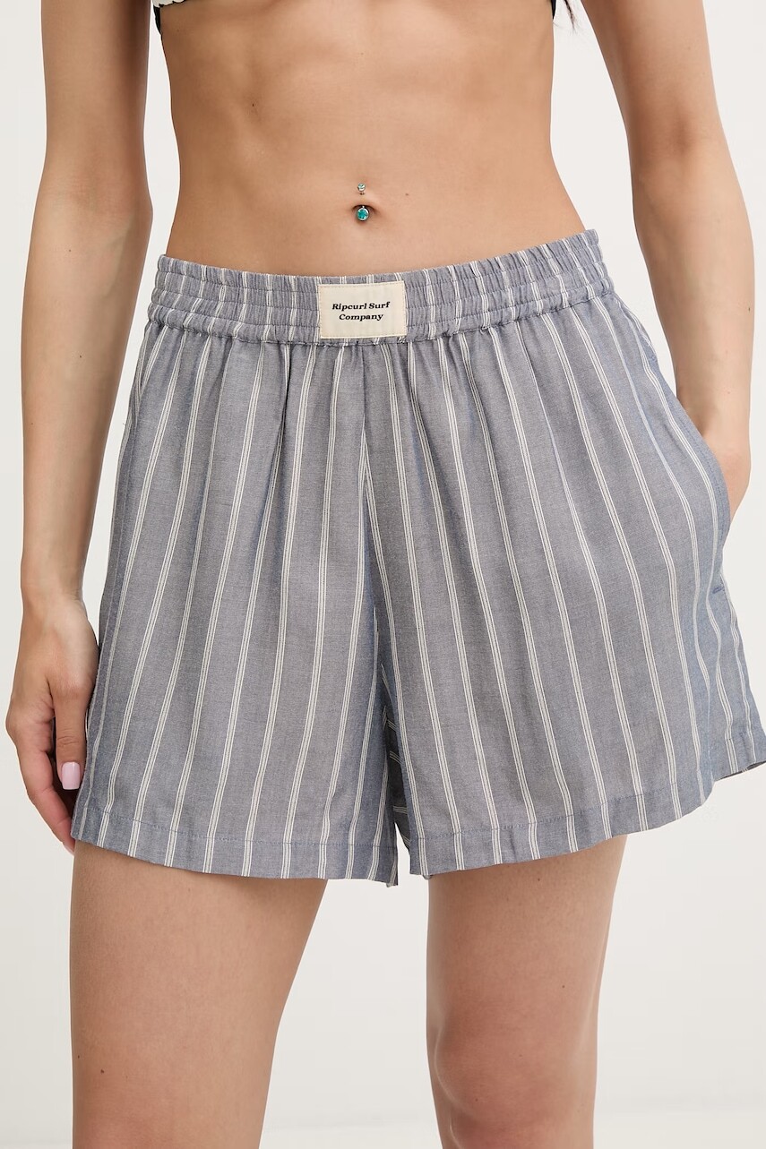 Rip Curl šortky dámske z viskózy BEACH DAYS PINSTRIPE