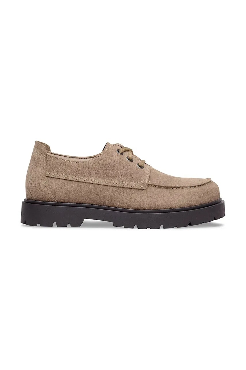 Semišové poltopánky Birkenstock Highwood Moc Lace Low