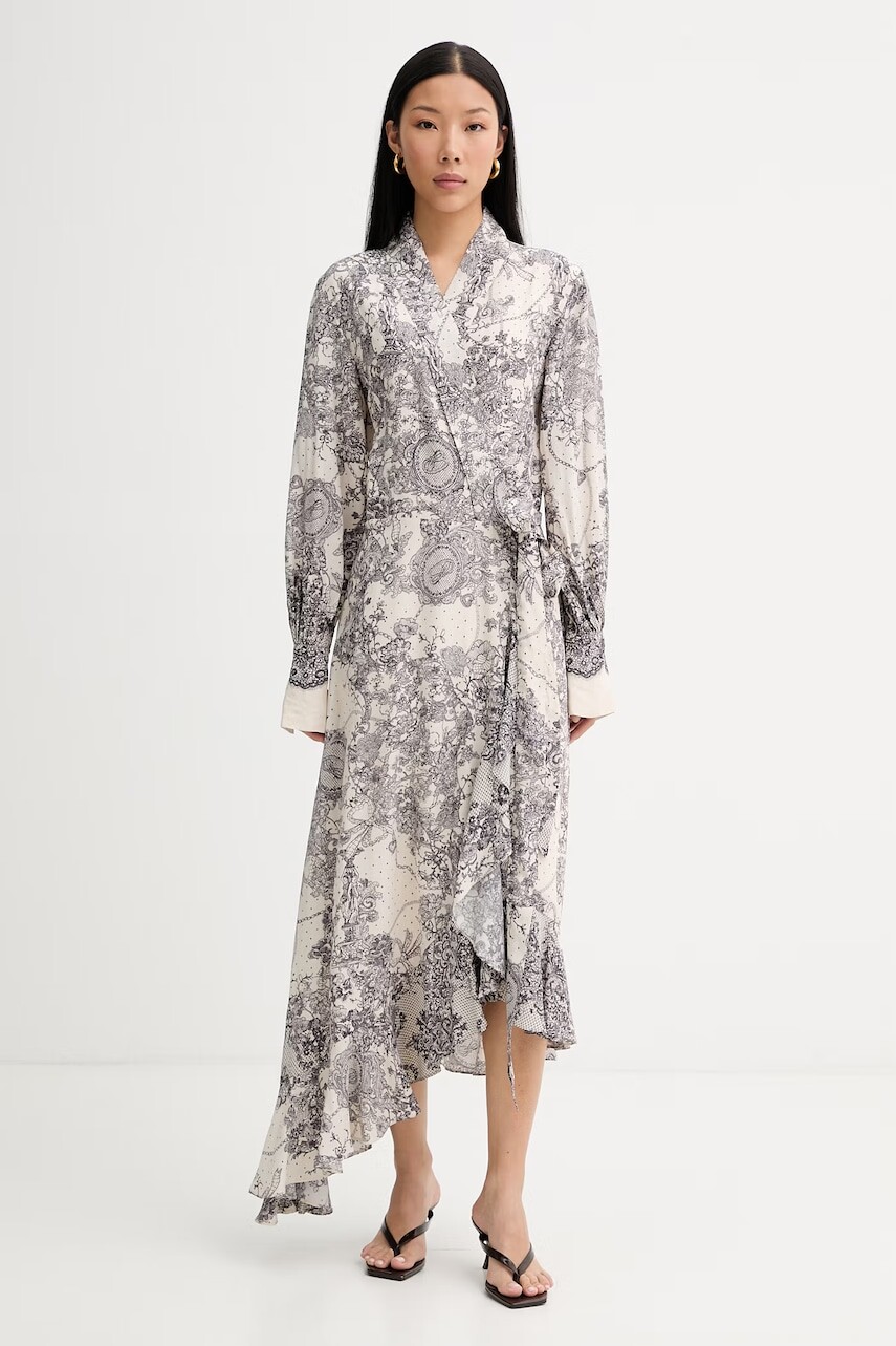 Blugirl Blumarine asymetrické šaty s viskózou