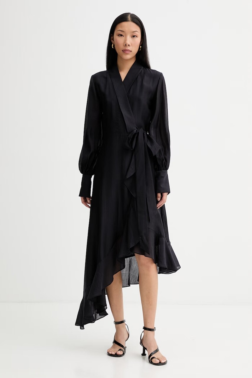 Blugirl Blumarine šaty s viazaním s lyocellom