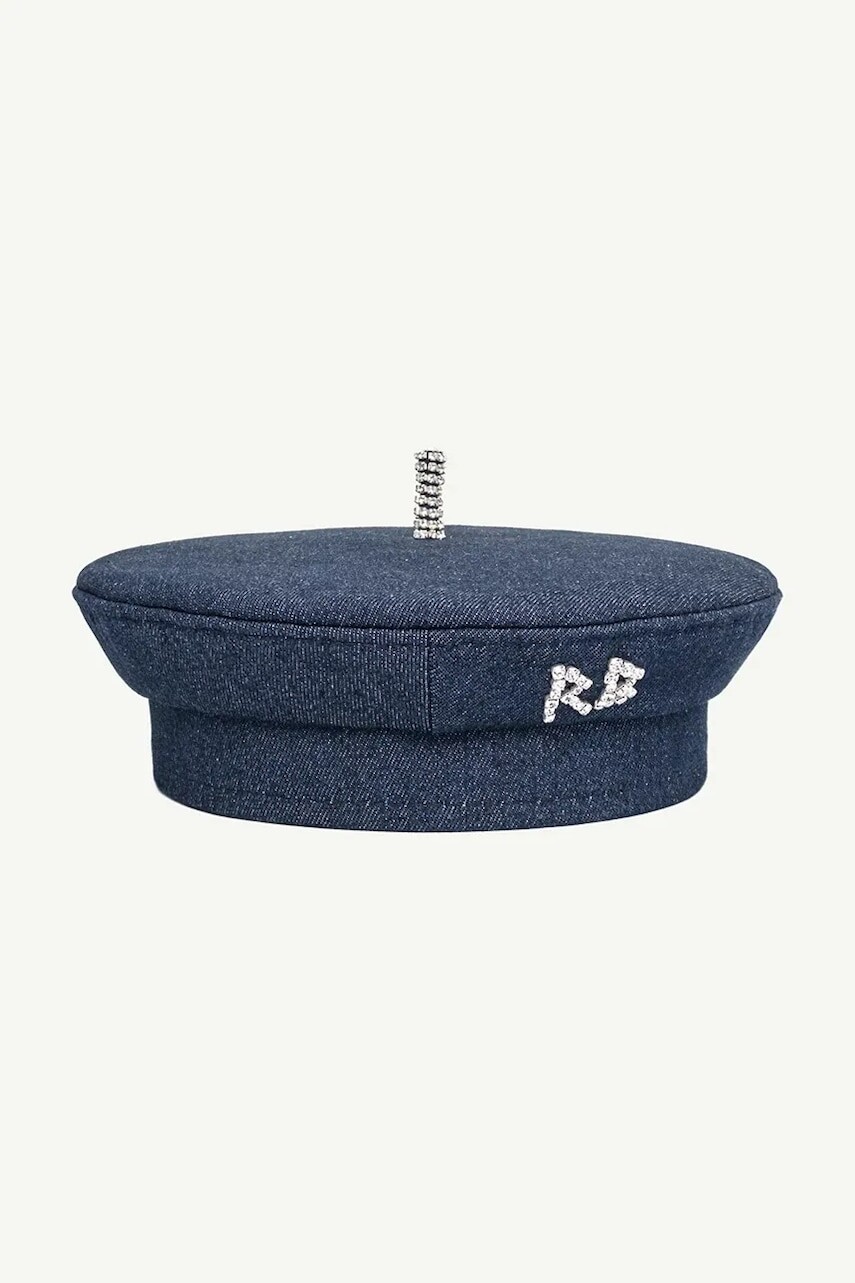 RUSLAN BAGINSKIY baretka dámska rifľová Beret