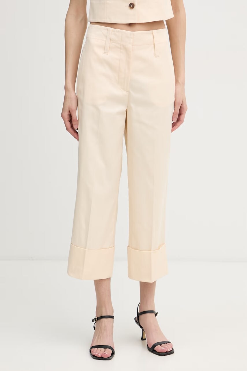 United Colors of Benetton nohavice chinos dámske bavlnené