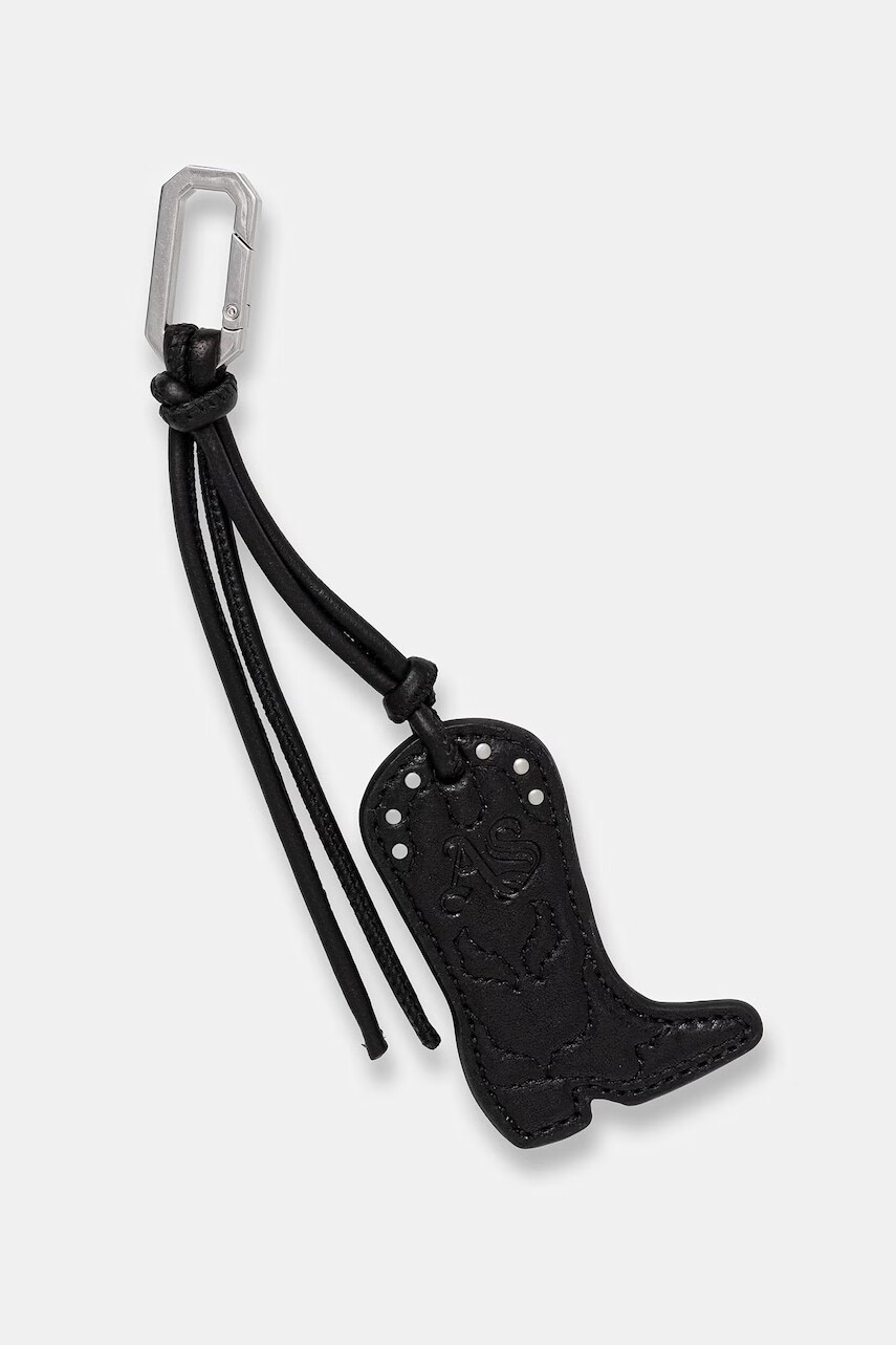 AllSaints kľúčenka dámska kožená bez kameňa COWBOY