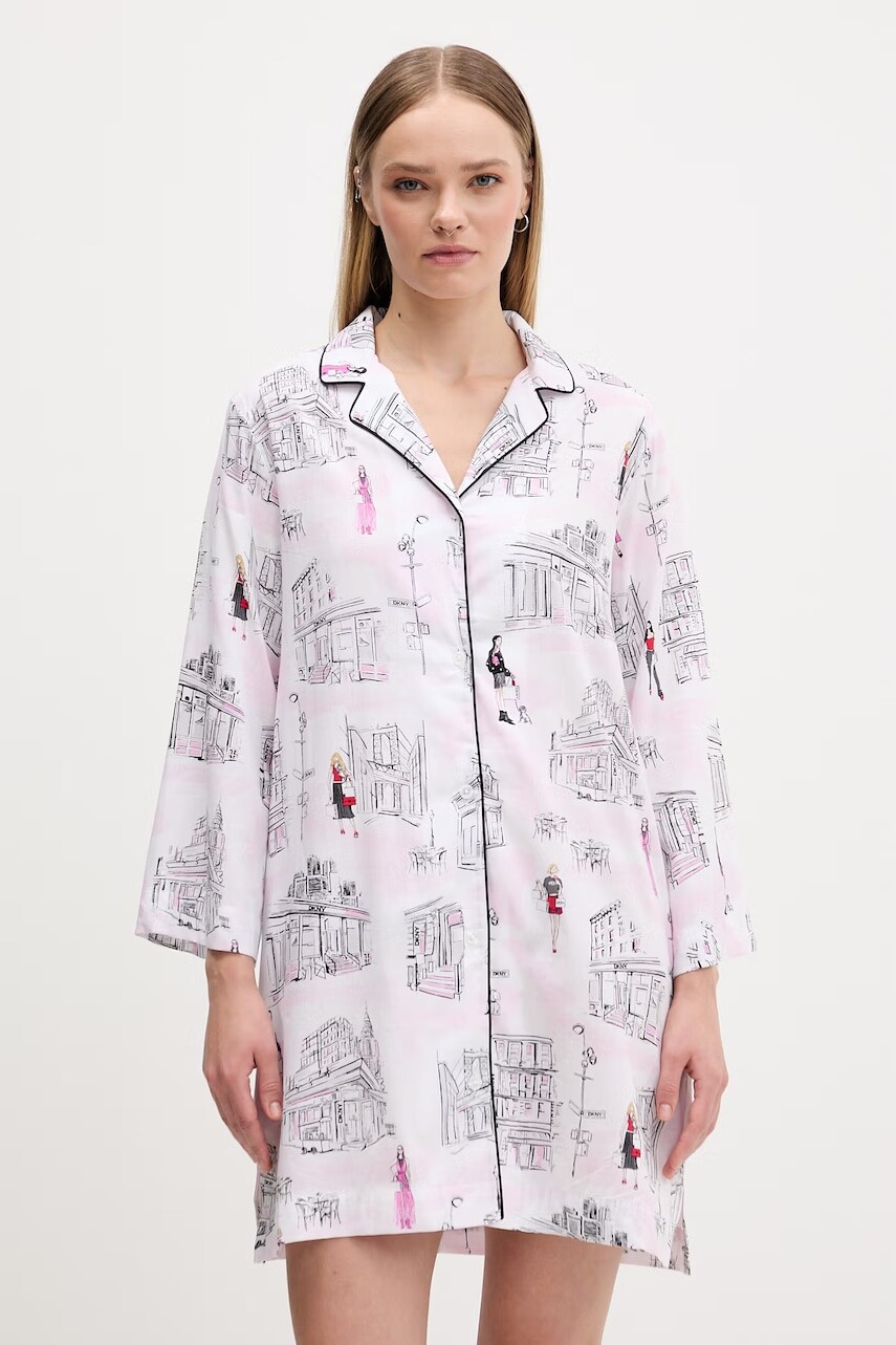 DKNY nočná košieľka dámska s viskózou