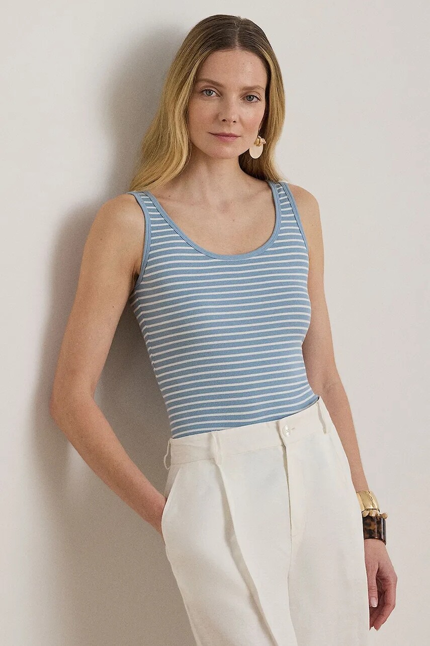 Lauren Ralph Lauren top dámsky bavlnený