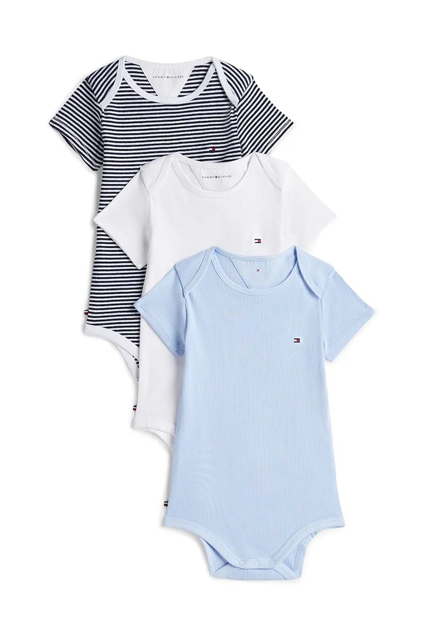 Tommy Hilfiger body detské bavlnené s elastanom 3-pak