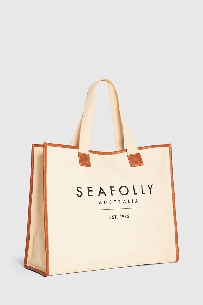 Seafolly kabelka typu tote dámska bavlnená Canvas Tote