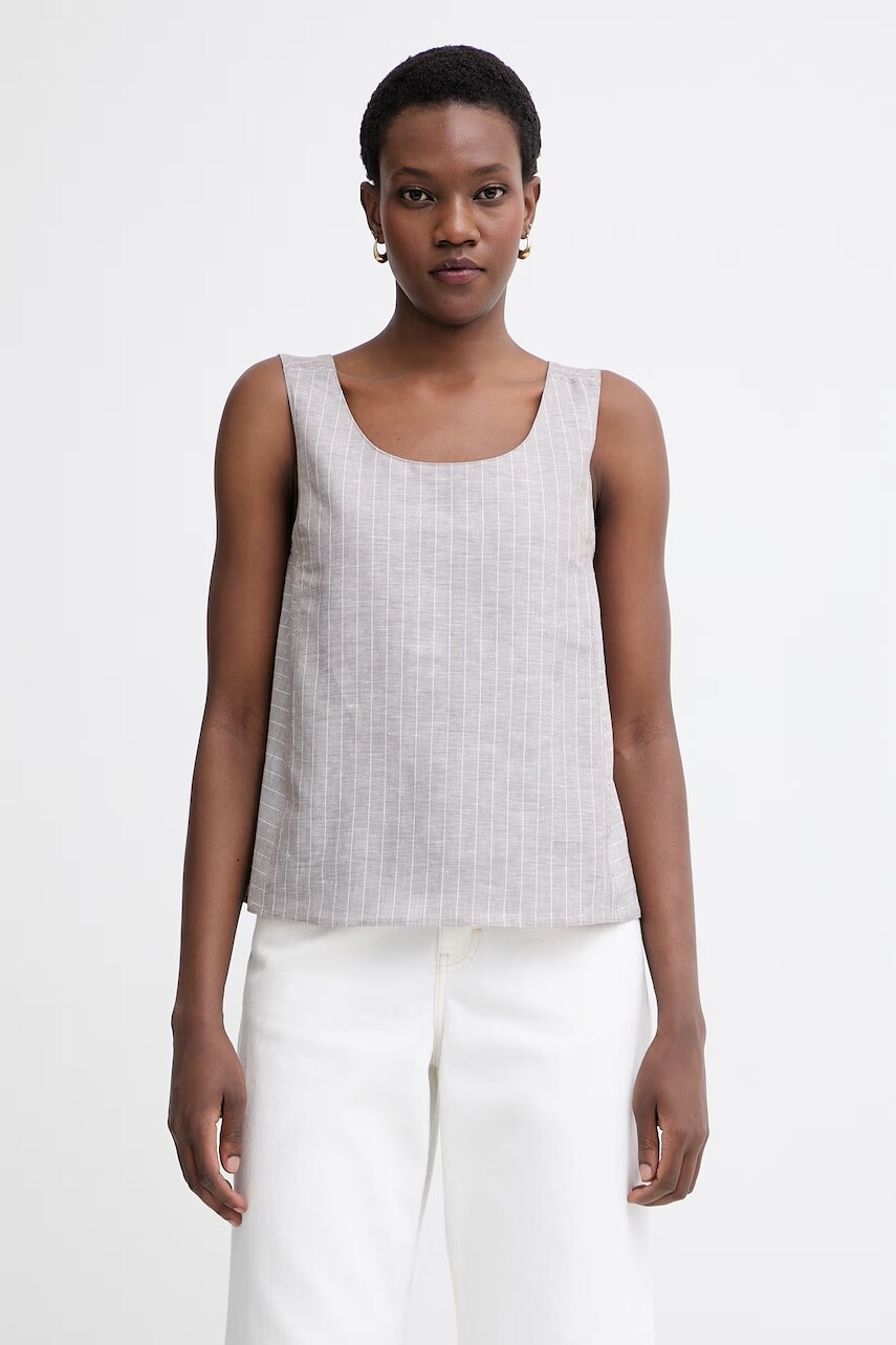 MM by Max Mara blúzka dámska s ľanom CALIGA