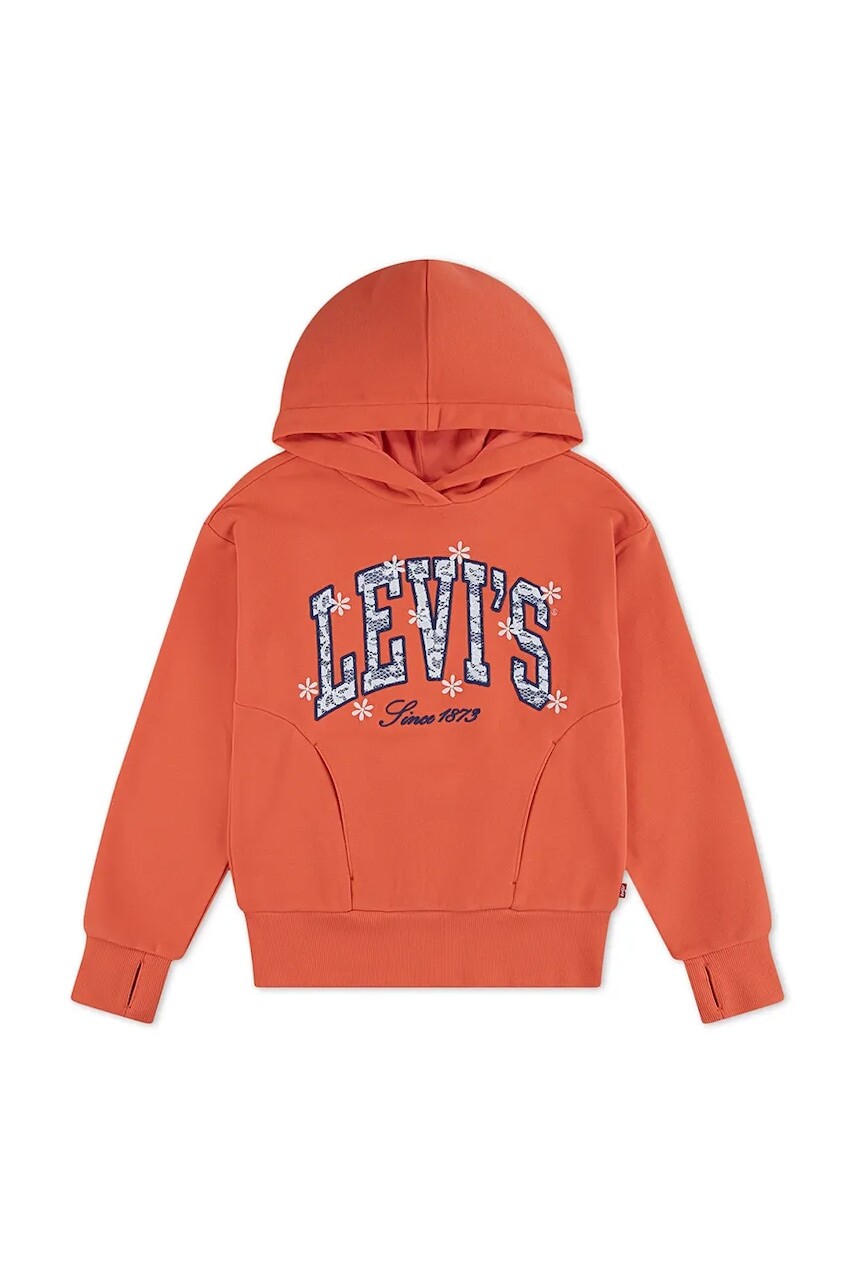 Levi's mikina s kapucňou detská bavlnená LOGO HOODIE