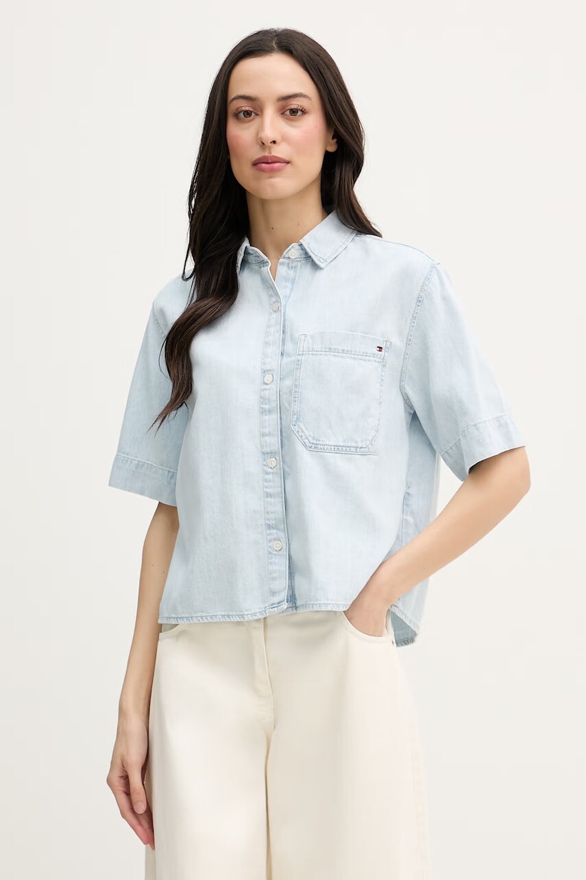 Tommy Hilfiger košeľa dámska rifľová