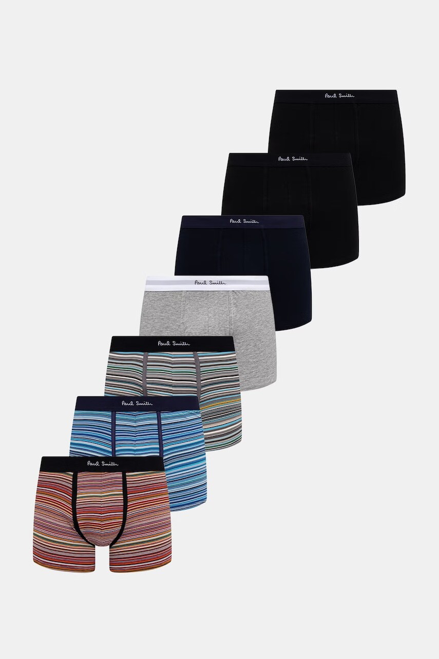 Paul Smith boxerky pánske bavlnené 7 PACK MIX SIGN 7-pak