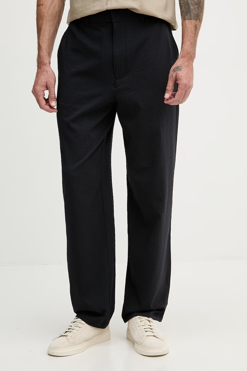 Armani Exchange nohavice straight pánske s lyocellom