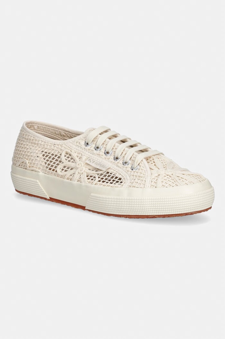 Superga 2750 NET FLOWER CROCHET tenisky dámske