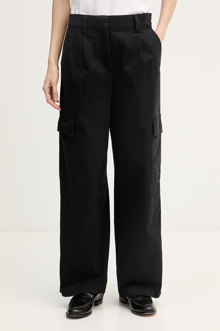 Calvin Klein Jeans nohavice dámske s bavlnou