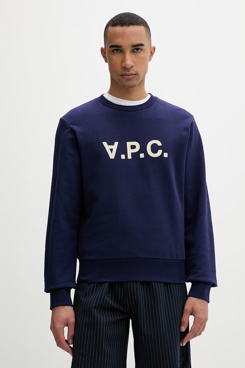 A.P.C. mikina bavlnená s elastanom