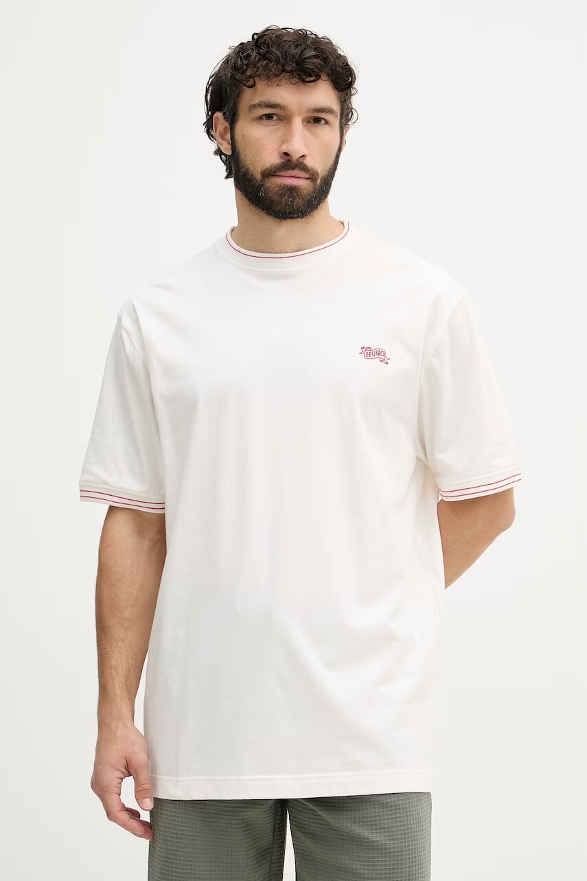 HUGO tričko pánske s bavlnou ROY T-SHIRT