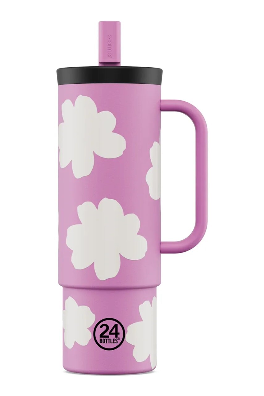 24bottles termohrnček so slamkou Straw Cup 800 Daydreaming Pink