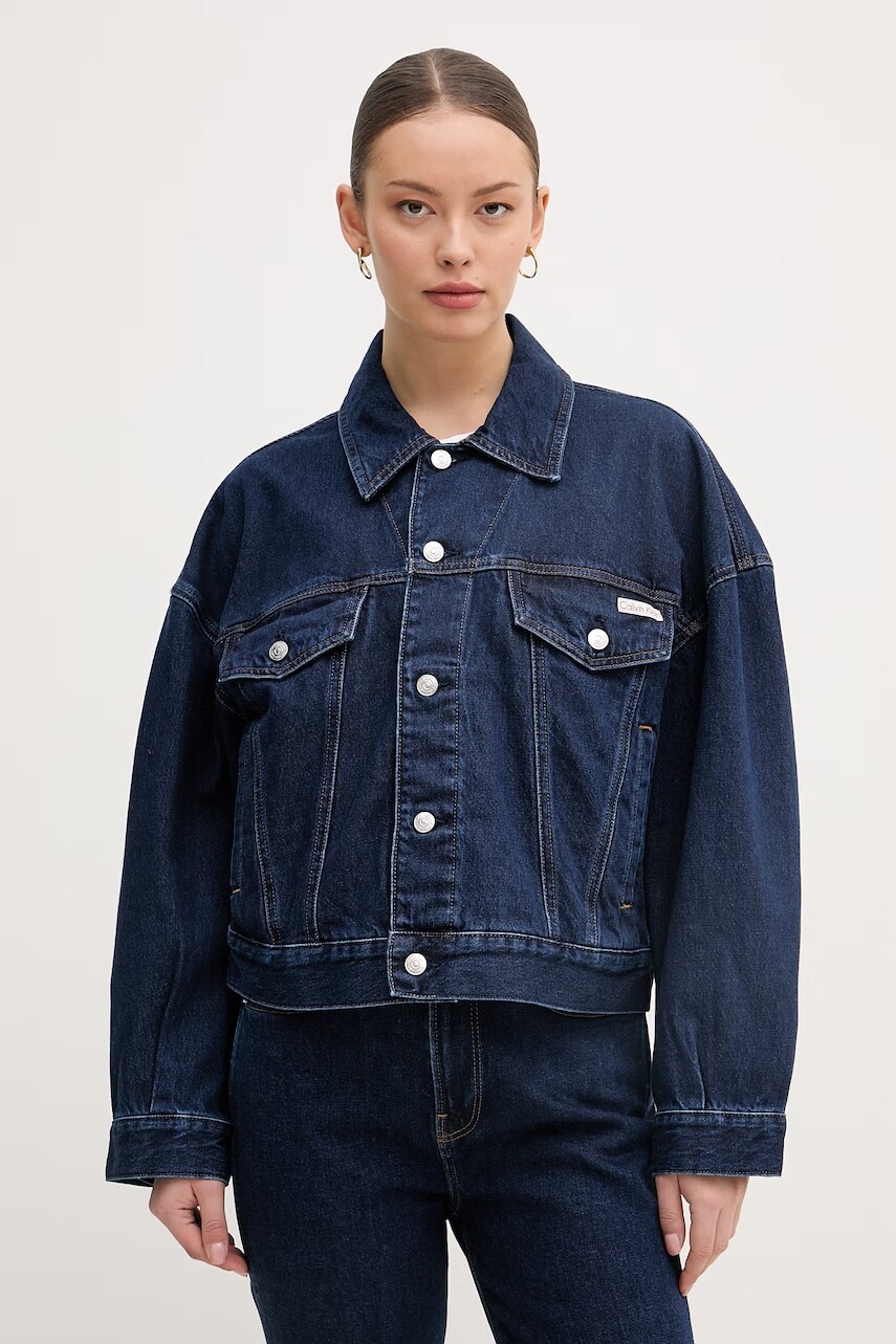 Calvin Klein Jeans džínsová bunda dámska rifľová