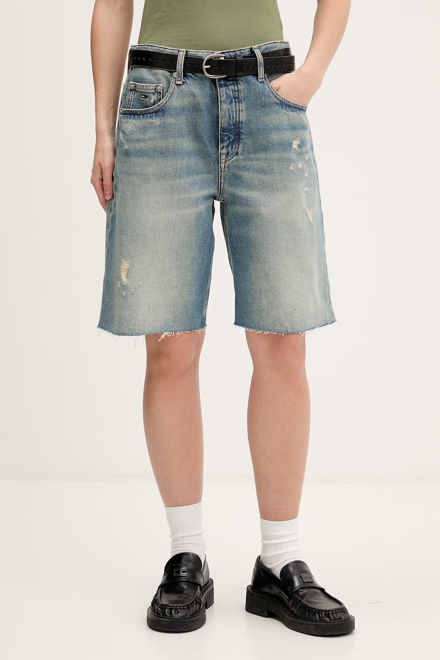 Tommy Jeans šortky dámske rifľové