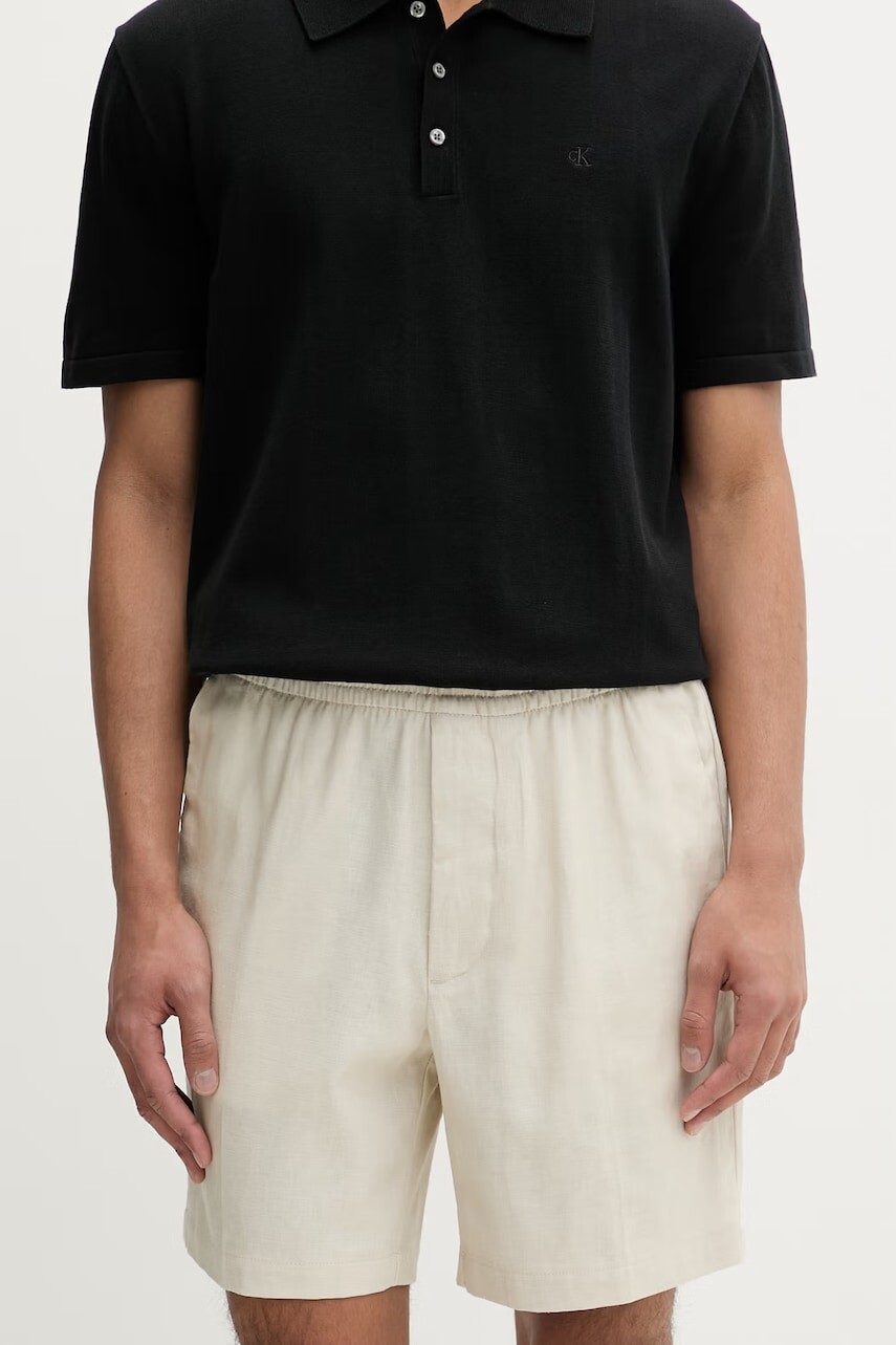 Calvin Klein šortky pánske s ľanom