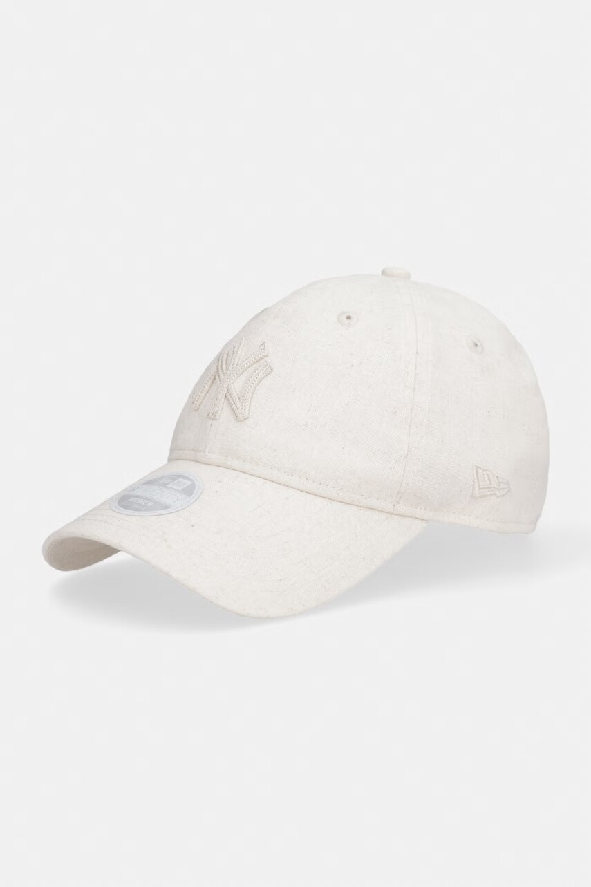 New Era čiapka so šiltom s prímesou ľanu MIDI LINEN 920 NYY
