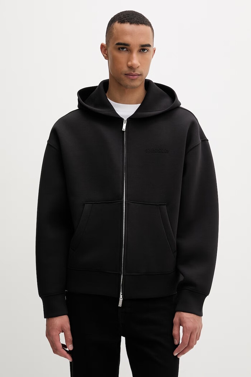 Calvin Klein mikina na zips s kapucňou pánska