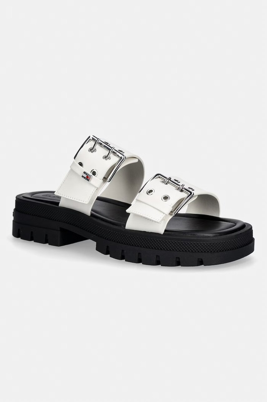 Tommy Jeans šľapky dámske TJW BUCKLE STRAPS SANDAL