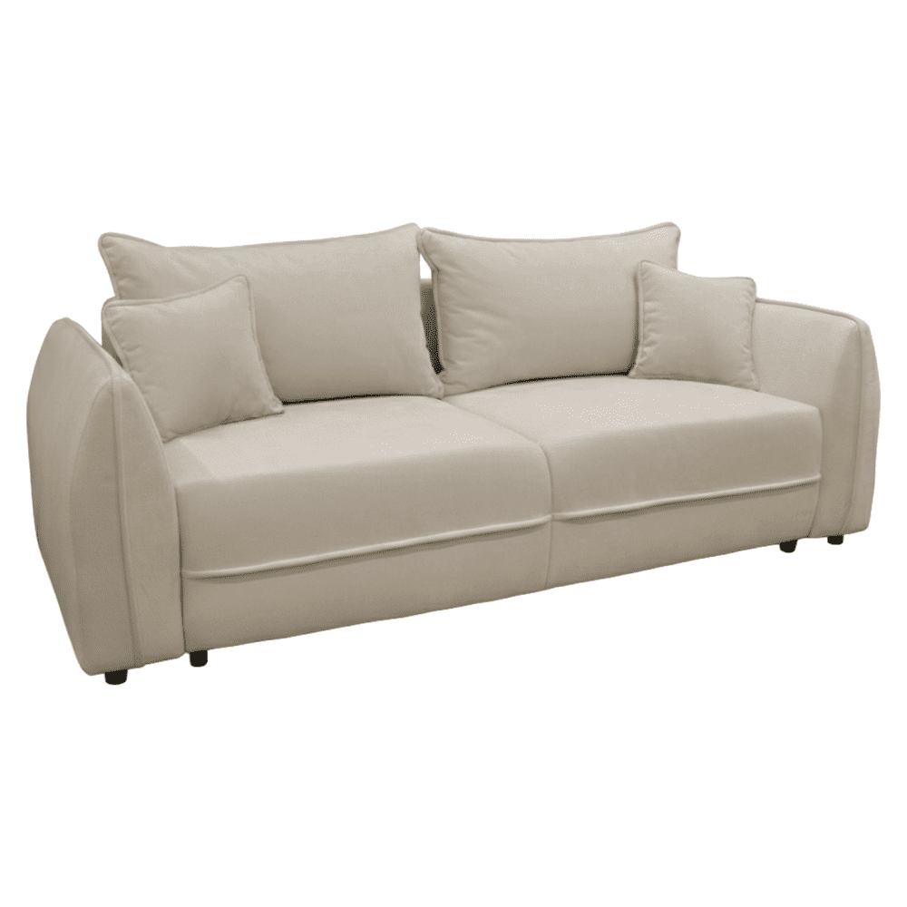 Rozkladacia pohovka, krémová, VEBI BIG SOFA