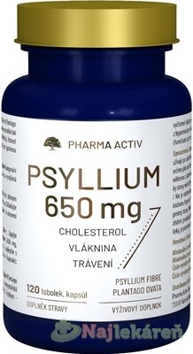 Pharma Activ PSYLLIUM 650 mg 120 kapsúl