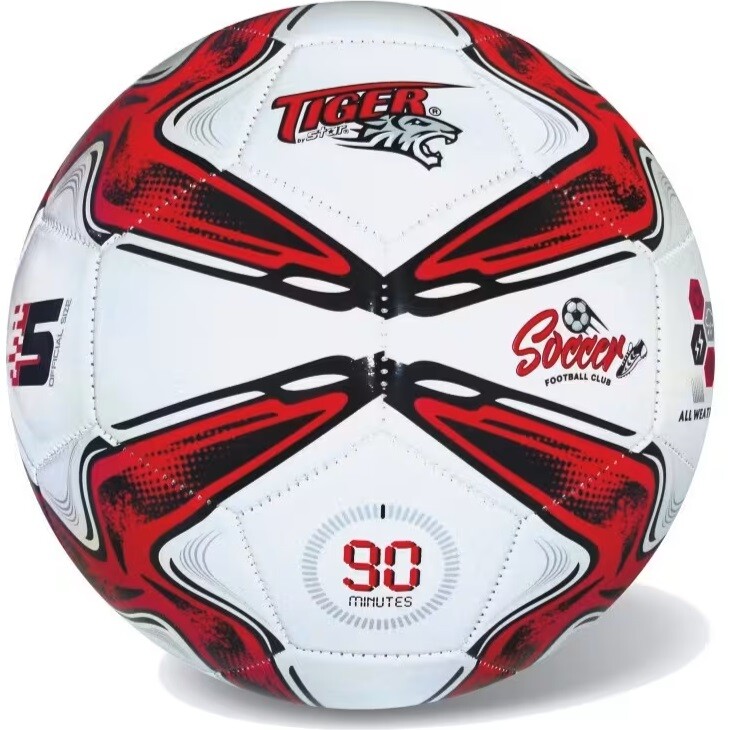 Futbalová lopta Soccer Club červená veľkosť 5