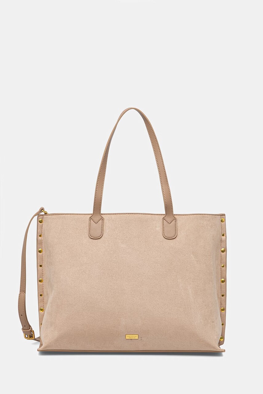 Morgan kabelka typu shopper dámska z imitácie semišu