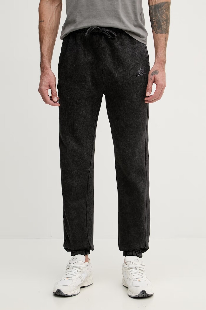 Alpha Industries teplákové nohavice pánske s bavlnou Vintage Basic Jogger SL