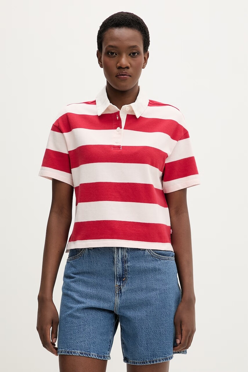 Levi's polo tričko dámske bavlnené ARIES RUBGY