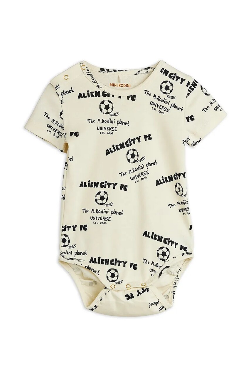 Mini Rodini body dojčenské bavlnené Alien City FC