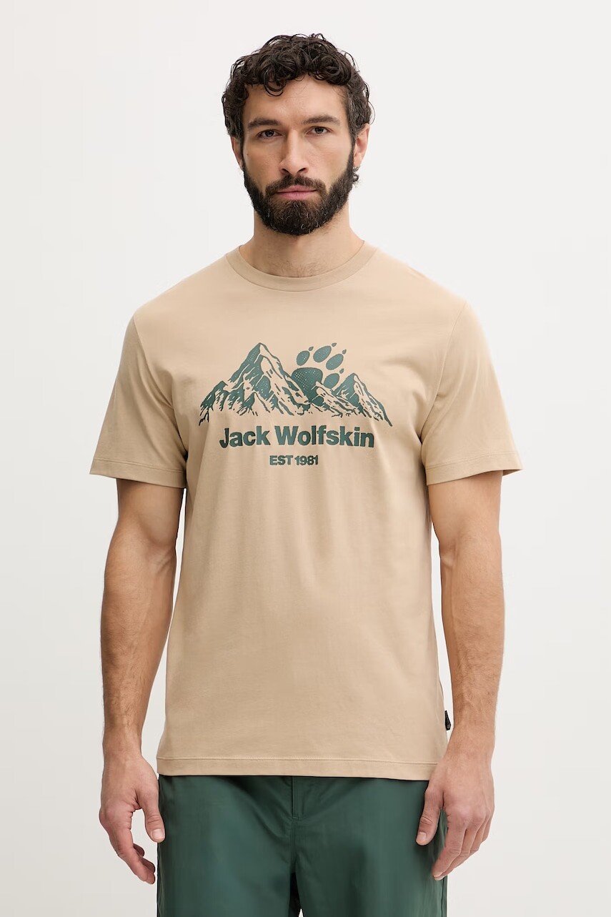 Jack Wolfskin tričko pánske bavlnené Carefree