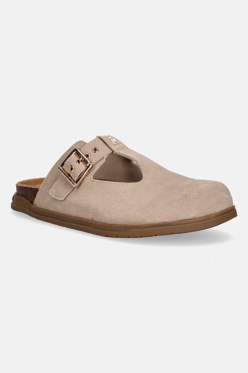 Tommy Hilfiger Šľapky mules detské semišové